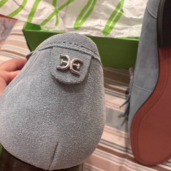 Sam Edelman Lacy Blue Suede Loafers - Picture 5 of 5